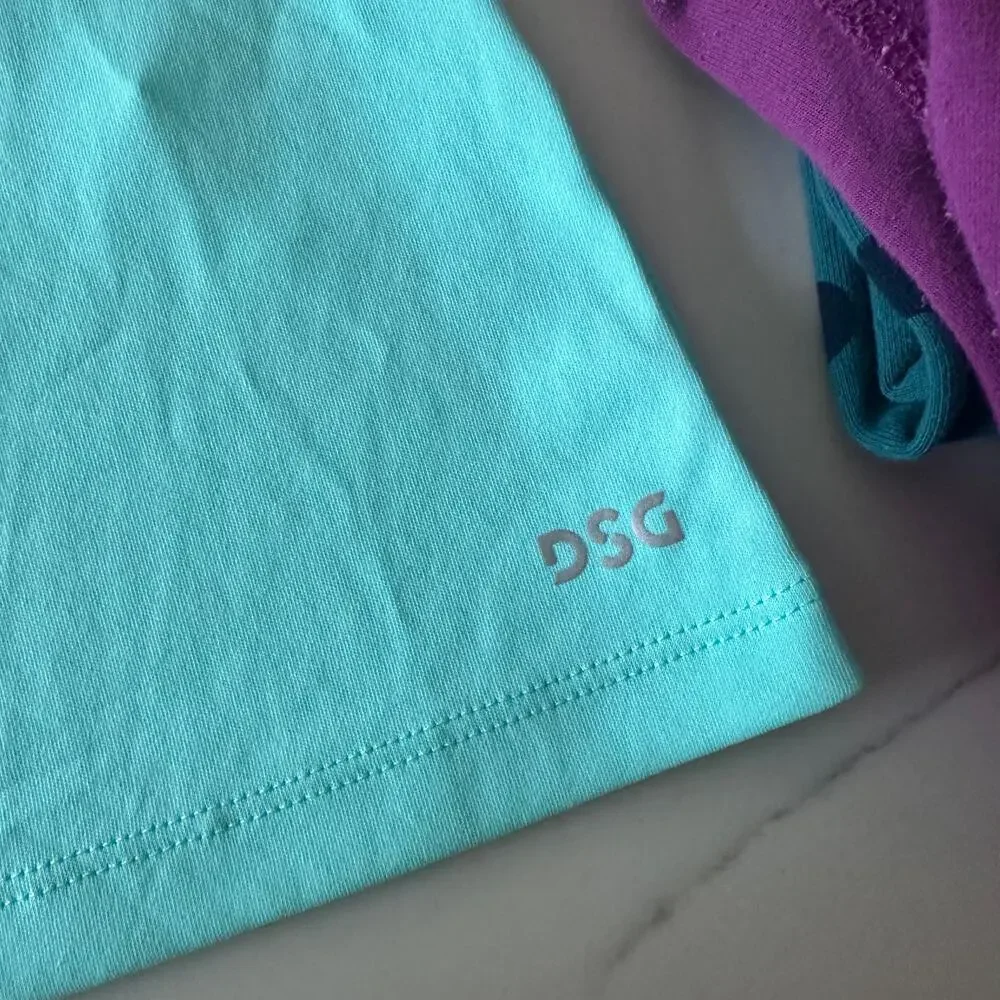 DSG Girls' Sleeveless Golf Polo Capri Sea - Size L